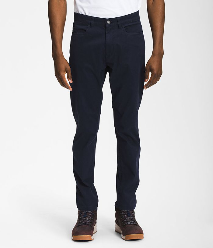 Pantalones The North Face Hombre 5-Pocket Bedford Corduroy - Colombia UKNCIS540 - Azul Marino